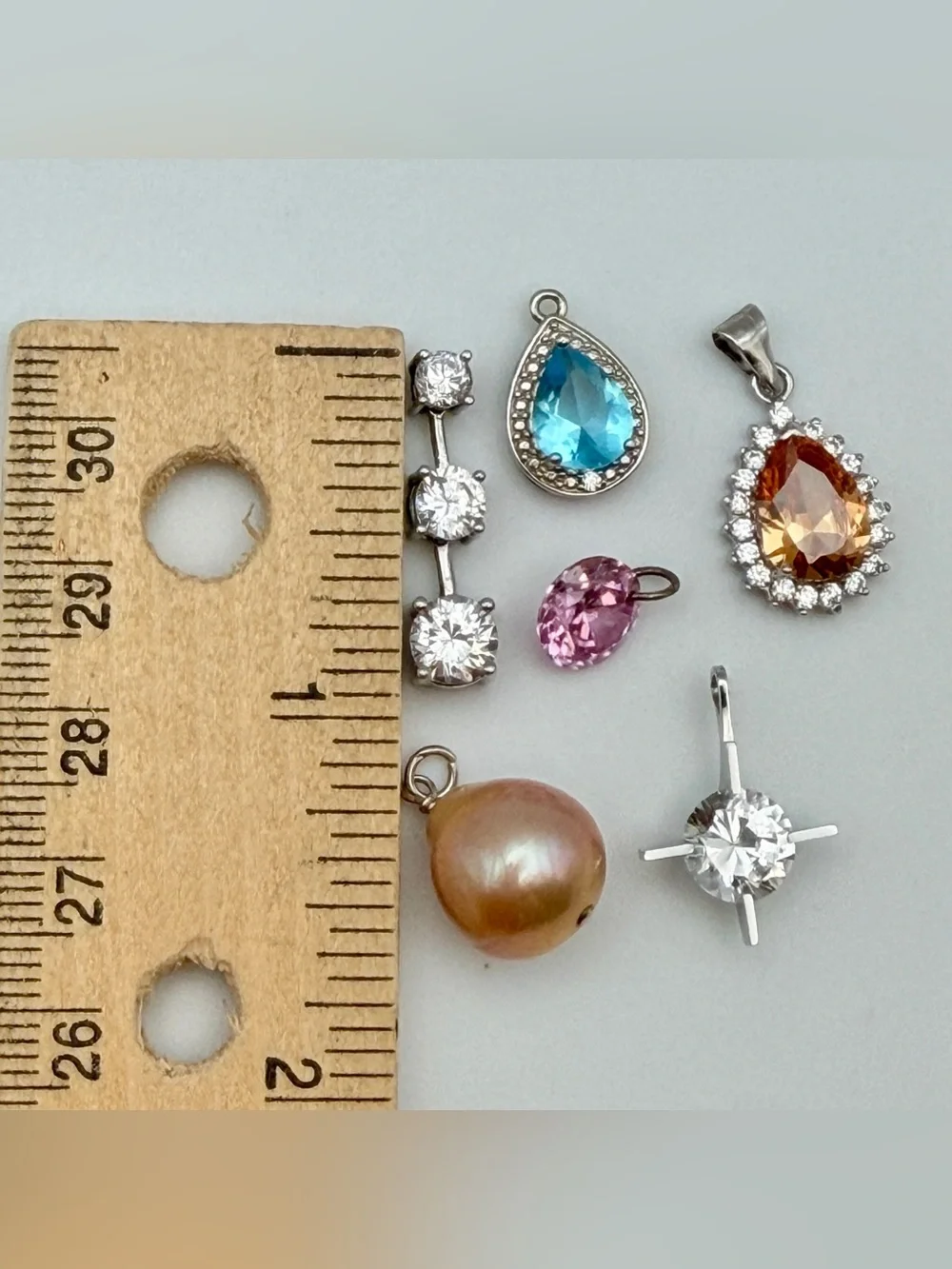Lot of 6 Pendants Dainty Feminine Cute